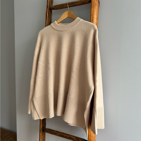 Rosaé Paris Le Sablons Sweater, Beige, Size 2 - Picture 6 of 14